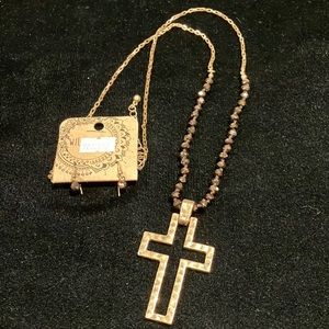 Open Cross Necklace & Earrings Set F3